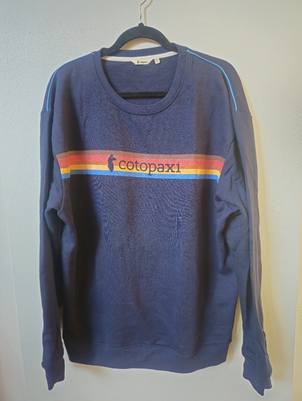 Cotopaxi On The Horizon Crew Sweatshirt Men's Sz XL Organic Cotton Blend Navy